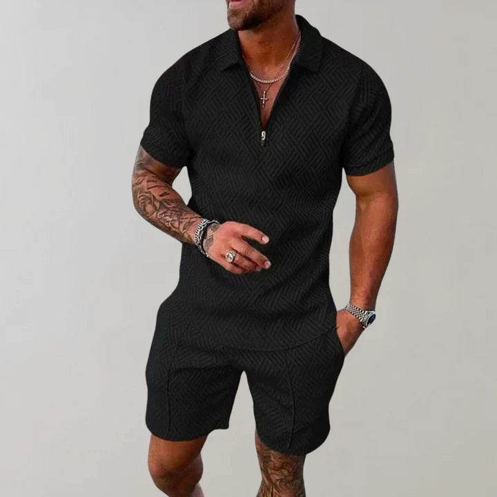 Nathan Ensemble d'Été Homme – Ensemble en Coton et Lin Respirants, Léger & Élégant