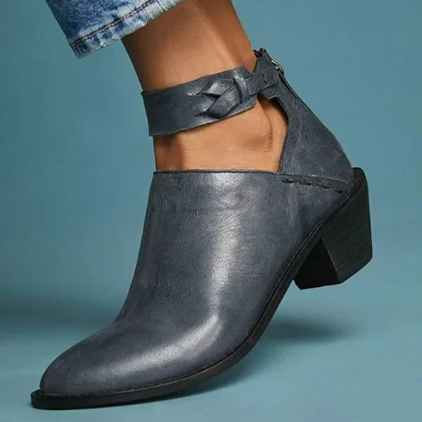 Élise Bottines Femme – Boots à Talons Stables avec Doublure Douce & Style Intemporel