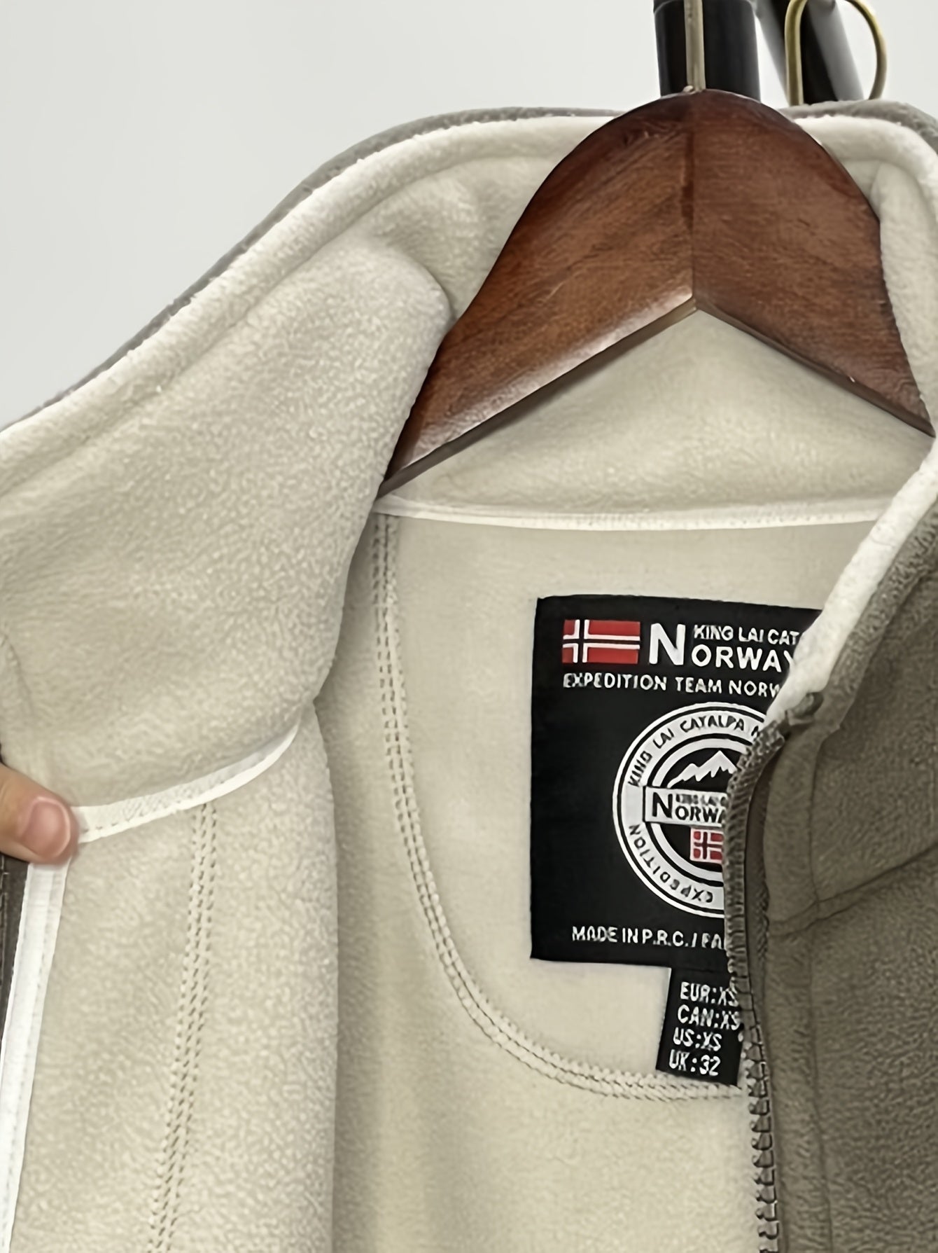 Brandon Veste Polaire Homme – Veste Outdoor Chaude et Légère avec Col Haut Protecteur