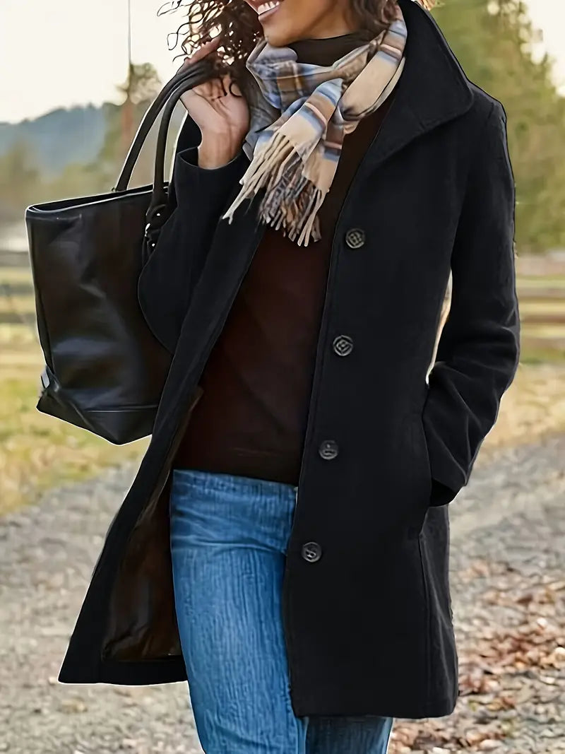 Roseline Manteau Femme d'Hiver – Manteau Élégant avec Doublure Chaude et Coupe Féminine