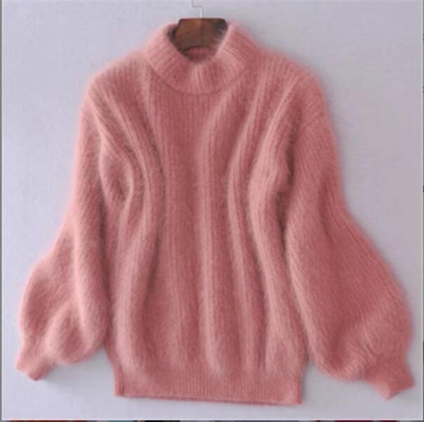Isolde Pull Femme en Laine – Pull Tricoté Ample avec Maille Douce et Style Intemporel