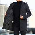 Callan Veste Homme d'Hiver – Manteau Long Imperméable avec Capuche Ajustable et Doublure Isolante