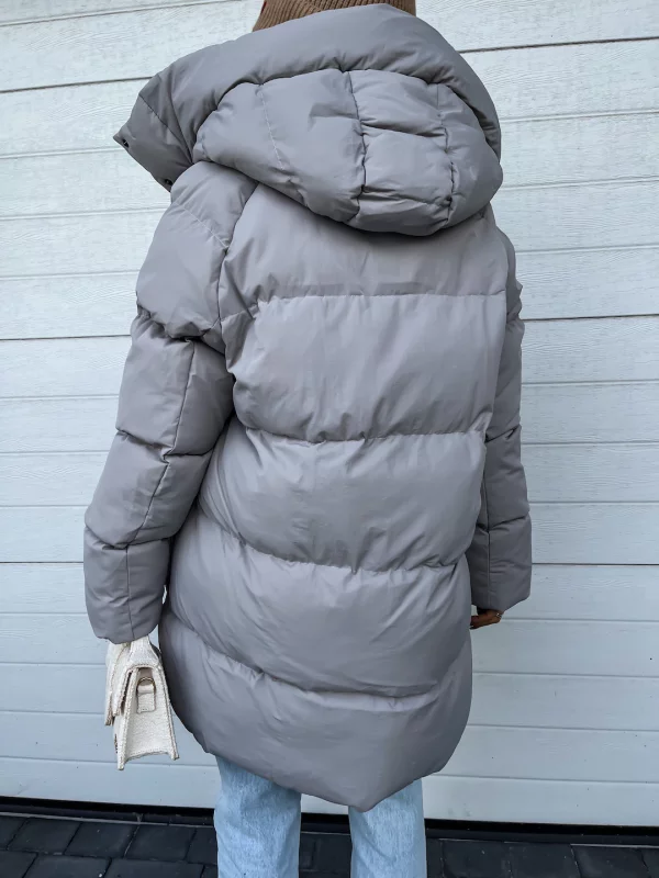 Savannah Manteau Femme d’Hiver – Doudoune Longue Chaude avec Capuche & Style Élégant