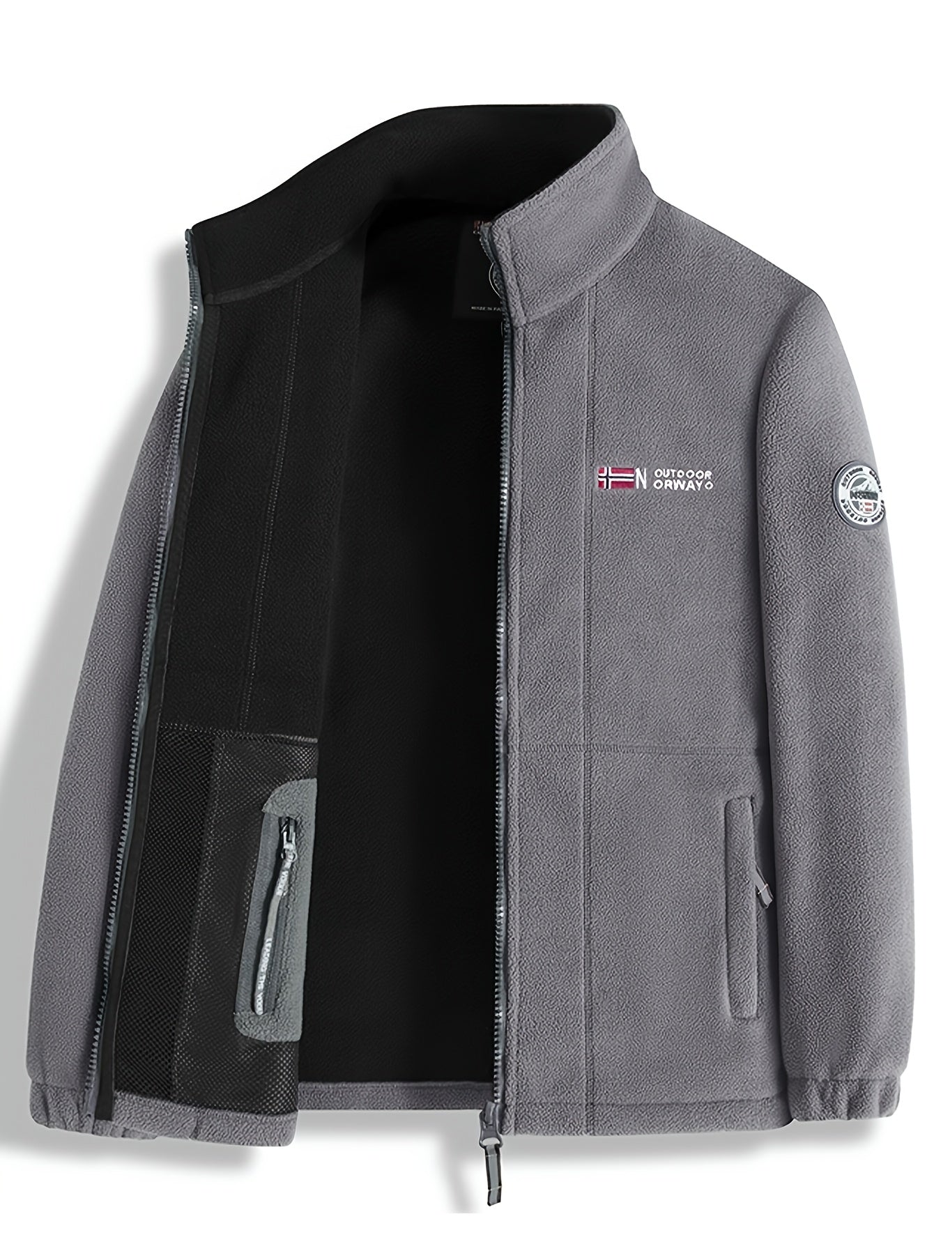 Brandon Veste Polaire Homme – Veste Outdoor Chaude et Légère avec Col Haut Protecteur