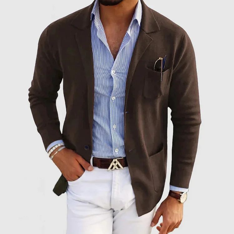 Gideon Blazer Homme en Laine – Blazer Élégant avec Coupe Classique et Style Polyvalent