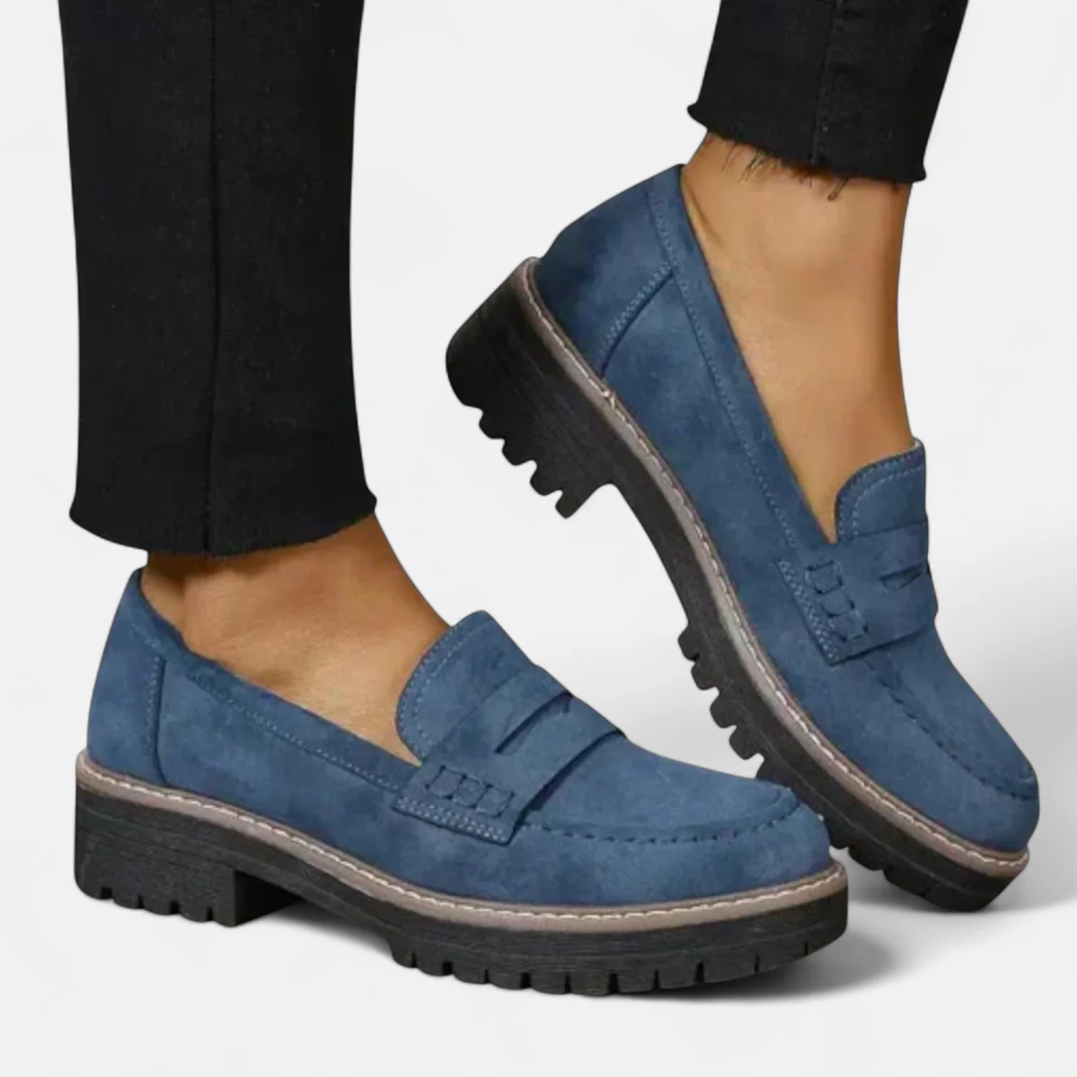 Aveline Mocassins Femme – Mocassins Confort avec Soutien Plantaire et Semelle Antidérapante