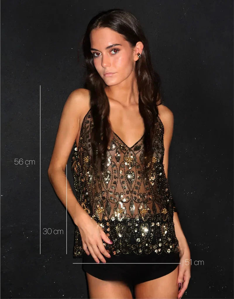 Maëlys Haut Femme Élégant – Top Chic avec Détails Raffinés, Tissu Doux & Coupe Féminine