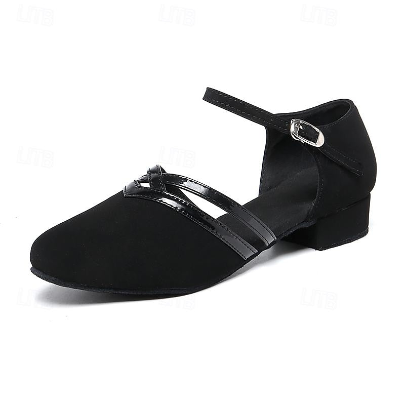 Ella Chaussures de Danse Femme – Sandales Latin et Ballroom avec Talon Stable et Confort Optimal