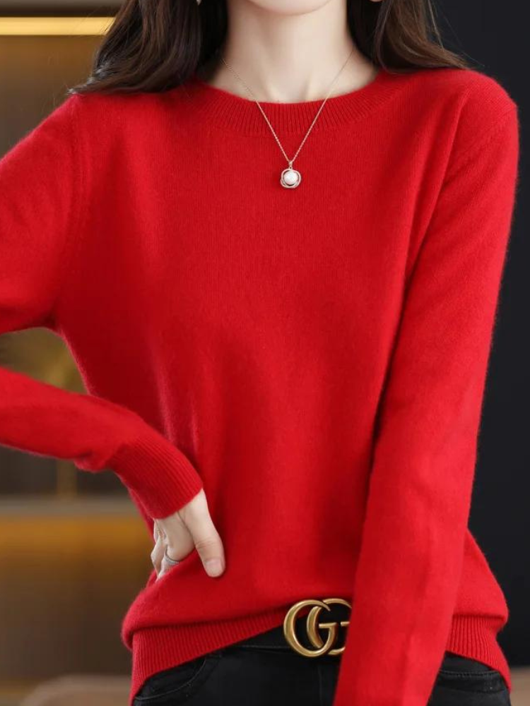 Viviane Pull Femme en Maille – Tricot Doux à Coupe Élégante & Style Intemporel