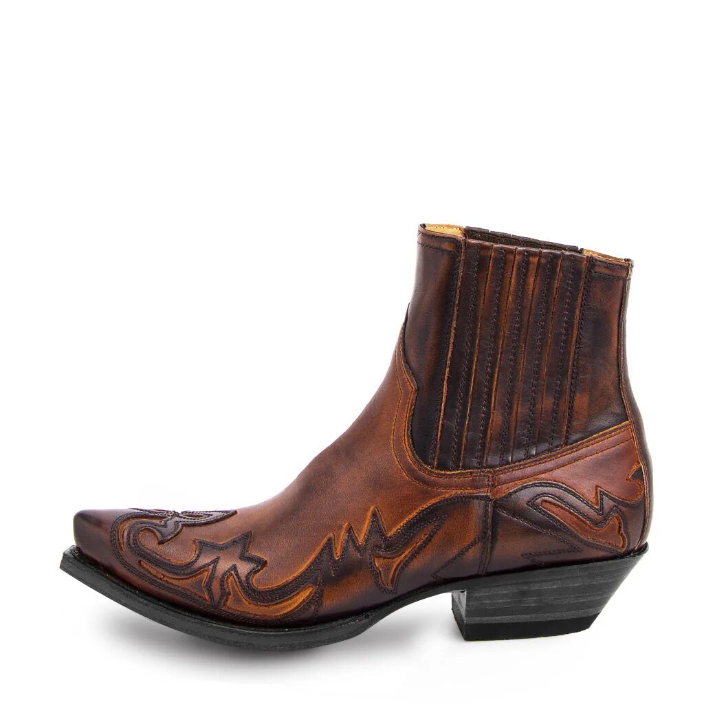 Winona Bottes Cowboy en Cuir – Bottes Western Authentiques avec Broderies Élégantes et Confort Durable