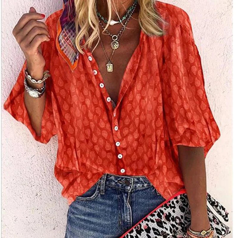 Ashley Blouse d'Été Femme – Chemise Légère et Respirante avec Coupe Élégante