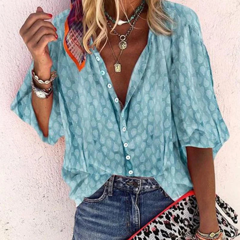 Ashley Blouse d'Été Femme – Chemise Légère et Respirante avec Coupe Élégante