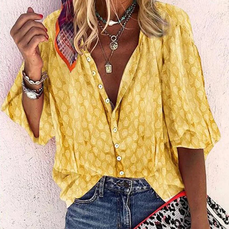Ashley Blouse d'Été Femme – Chemise Légère et Respirante avec Coupe Élégante