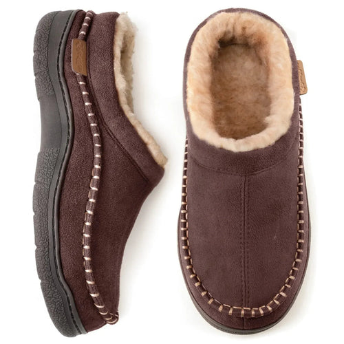 Alaric Chaussons Homme – Pantoufles Chaudes avec Doublure Douce et Semelle Antidérapante