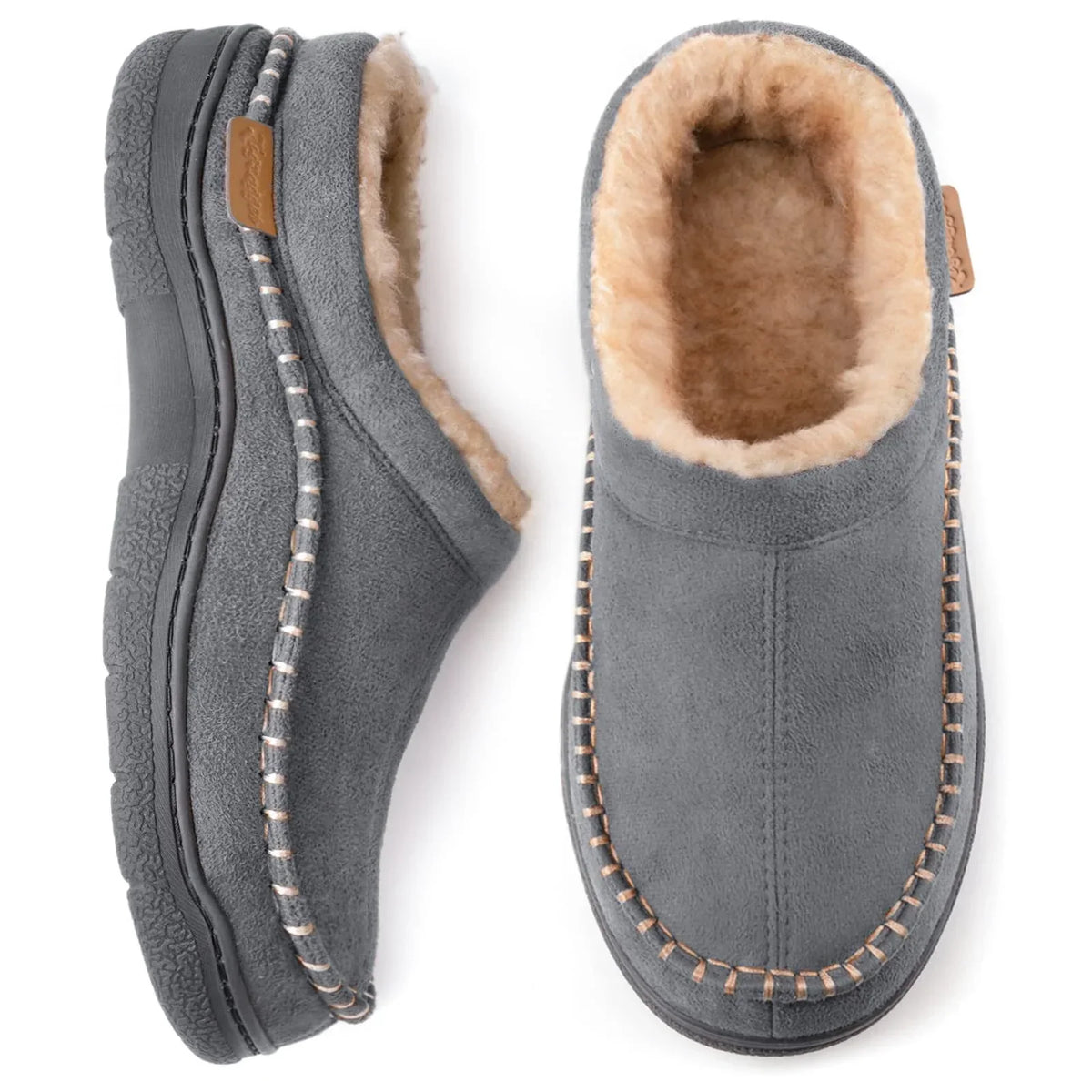 Alaric Chaussons Homme – Pantoufles Chaudes avec Doublure Douce et Semelle Antidérapante