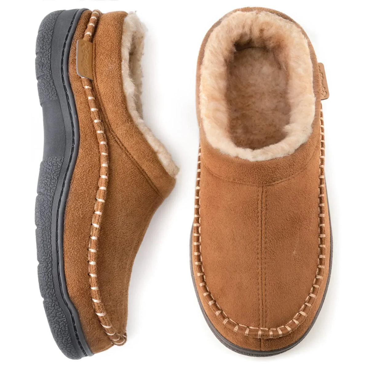 Alaric Chaussons Homme – Pantoufles Chaudes avec Doublure Douce et Semelle Antidérapante