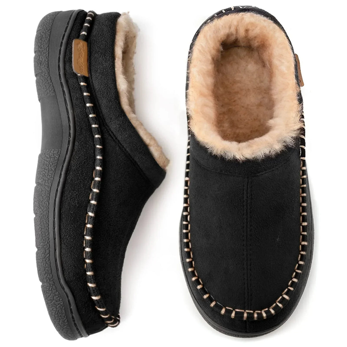 Alaric Chaussons Homme – Pantoufles Chaudes avec Doublure Douce et Semelle Antidérapante