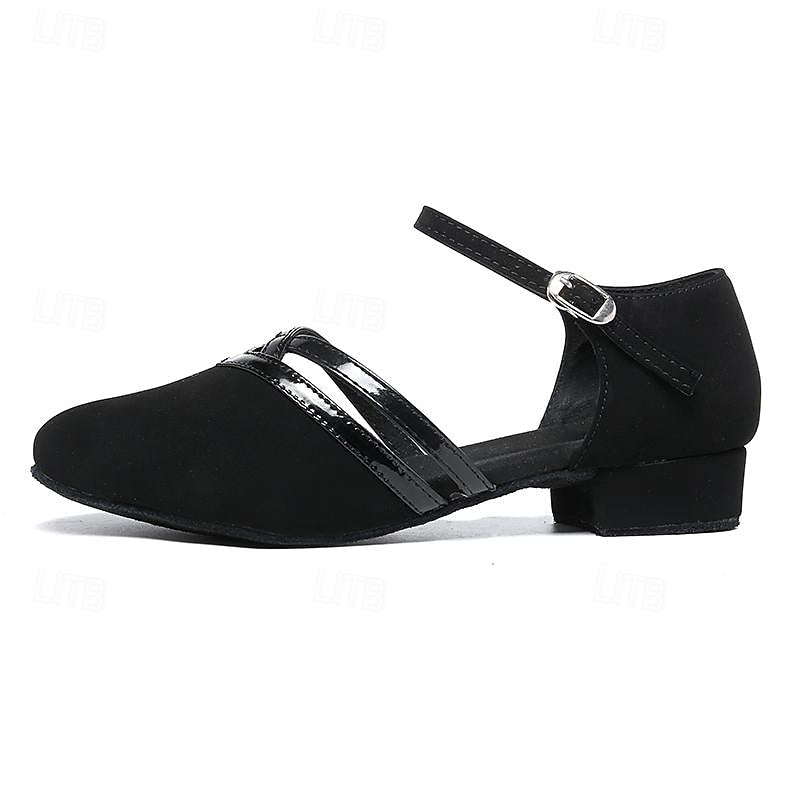 Ella Chaussures de Danse Femme – Sandales Latin et Ballroom avec Talon Stable et Confort Optimal
