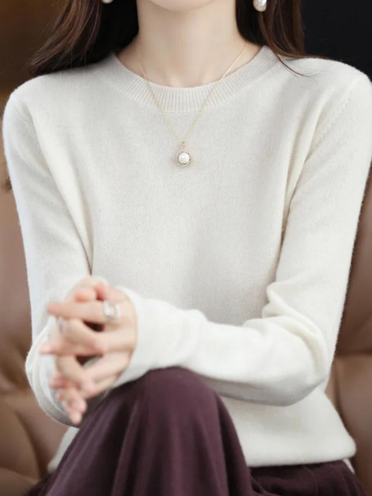 Viviane Pull Femme en Maille – Tricot Doux à Coupe Élégante & Style Intemporel